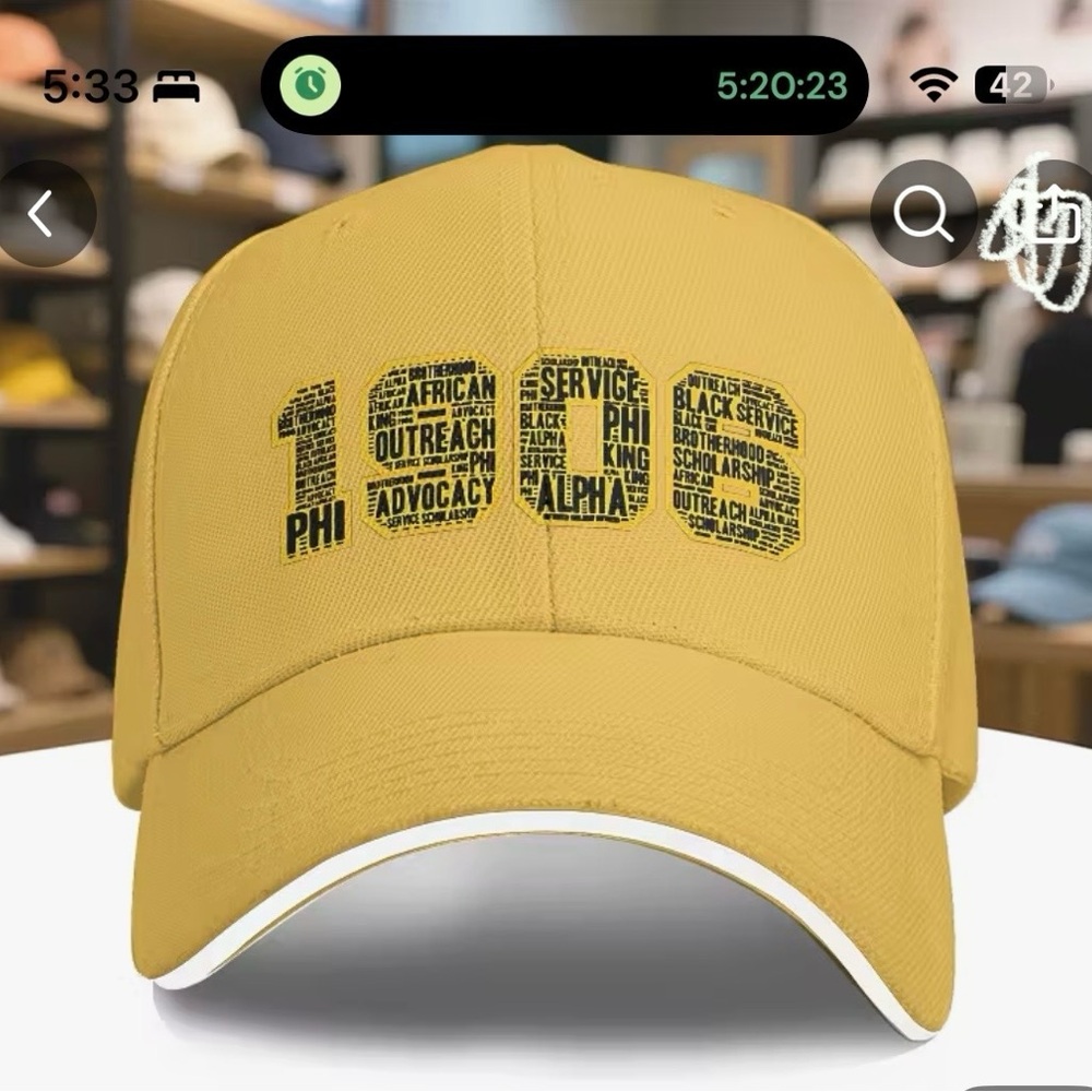 Alpha Phi Alpha Cap with fraternal aims 1906 graphic